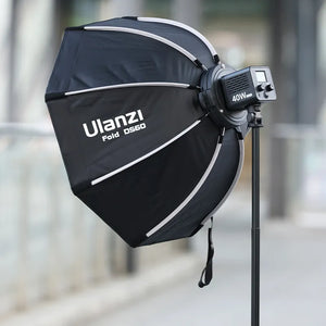 Ulanzi 40cm/60cmクイックリリースミニボウエンスマウント付き八角形ソフトボックス