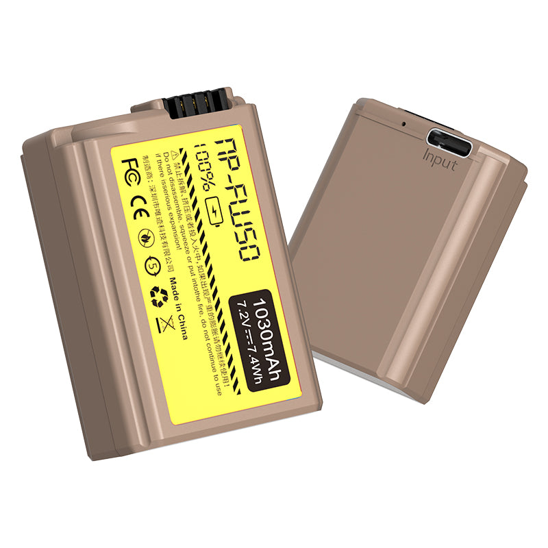 Ulanzi ソニーNP-FW50タイプのリチウムイオンバッテリー（USB-C充電